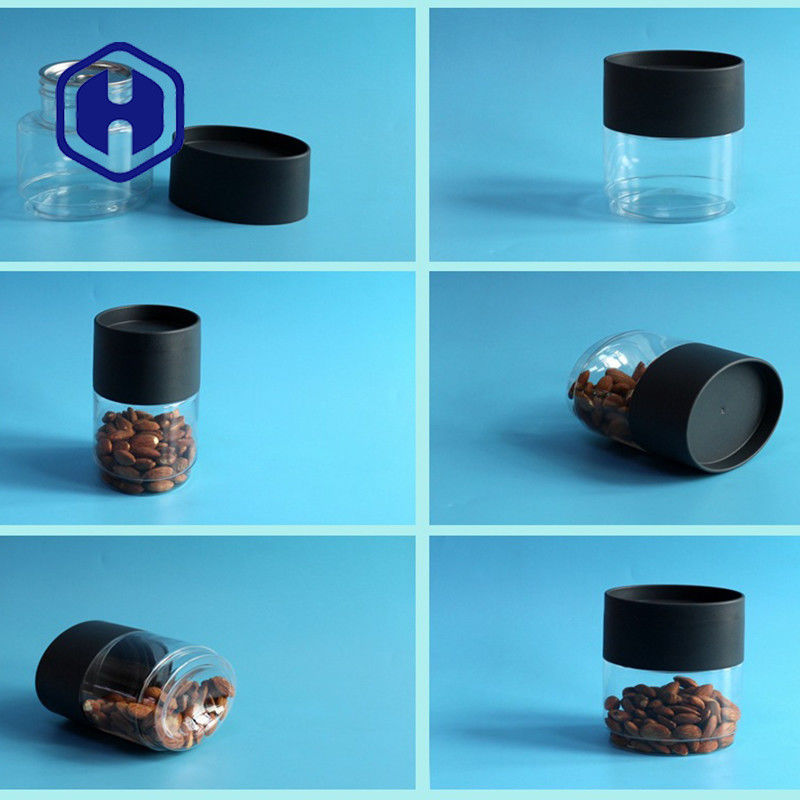 Recipiente de armazenamento oval liso plástico feito sob encomenda do ANIMAL DE ESTIMAÇÃO do frasco 13oz Tin Can Dry Fruit do empacotamento