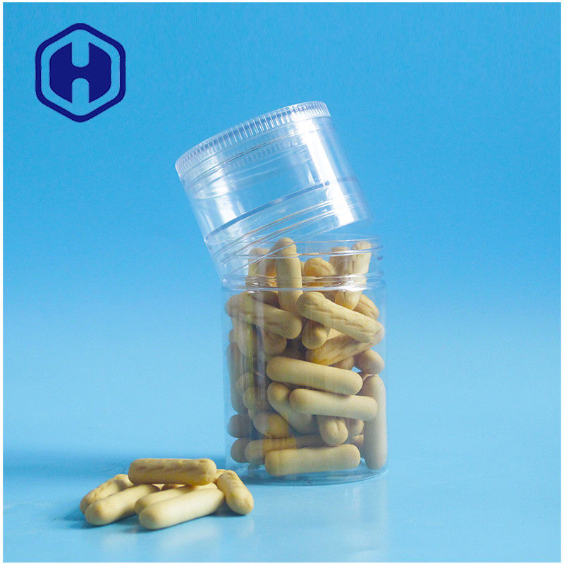 camadas plásticas do frasco H92mm do ANIMAL DE ESTIMAÇÃO 240ml as 2 parafusam o biscoito das barras do doce da pasta da tampa vazio