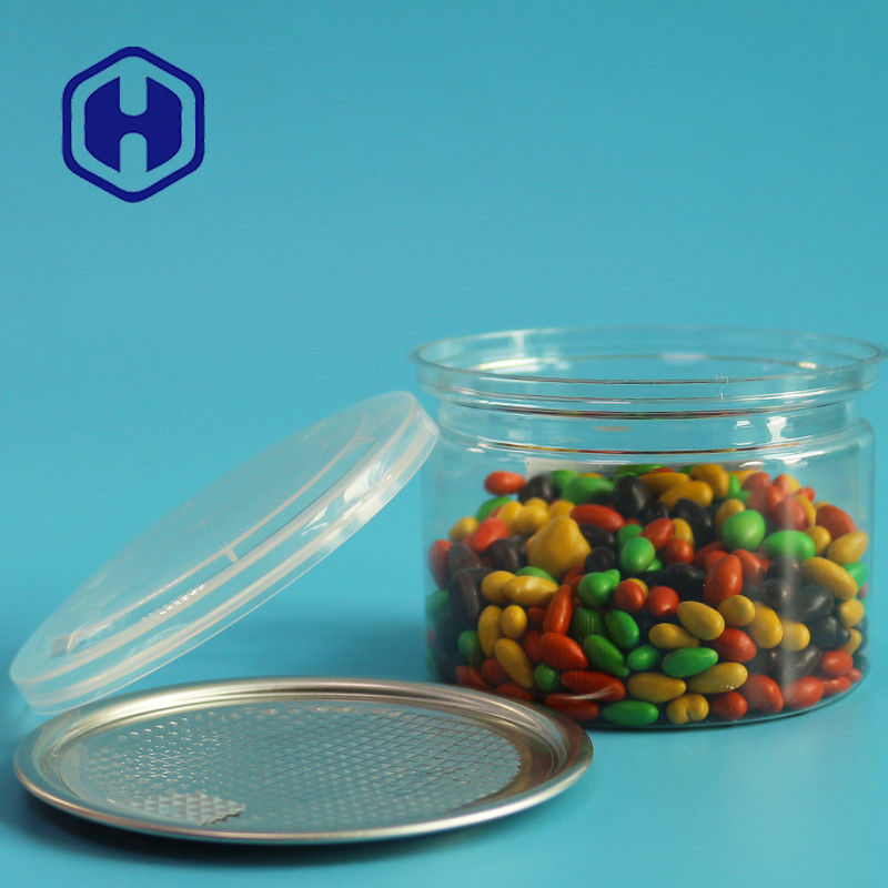 Latas abertas fáceis de Cat Dog Treat Biscuits Plastic com alimentos para animais de estimação em volta da altura de 250ml 60mm