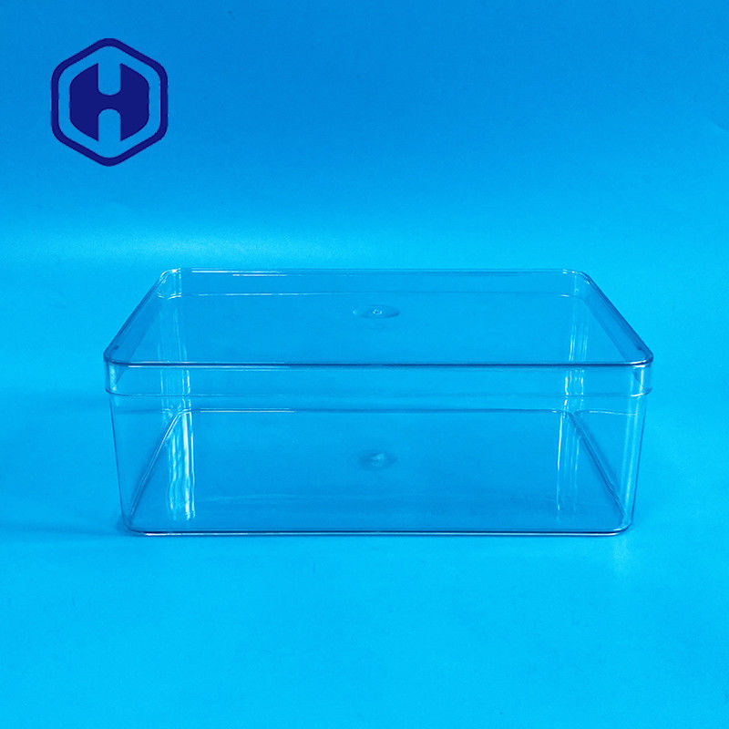 Caixa de embalagem de PET descartável de 1180 ml Caixas de embalagem de chocolate de plástico rectangular de grande tamanho