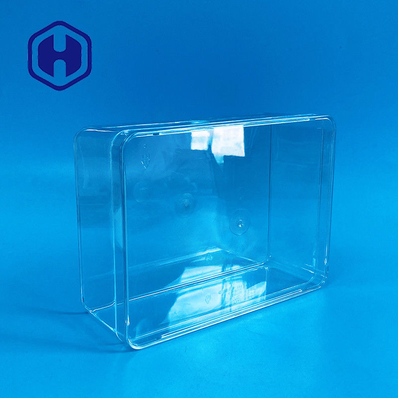 Caixa de embalagem de PET descartável de 1180 ml Caixas de embalagem de chocolate de plástico rectangular de grande tamanho