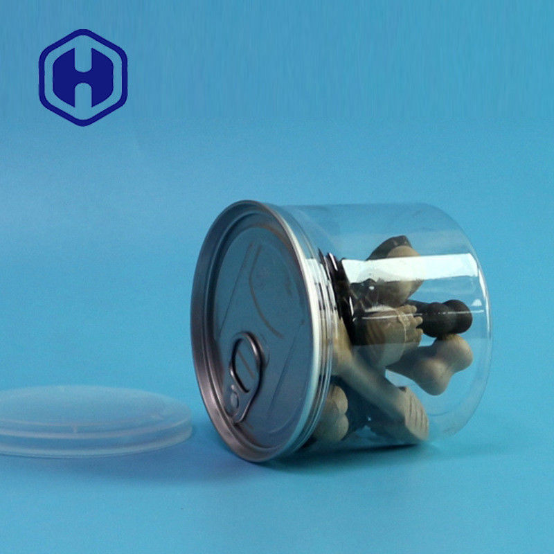 Caixa de plástico PET transparente com extremidade aberta fácil para molho de alimentos secos e especiarias