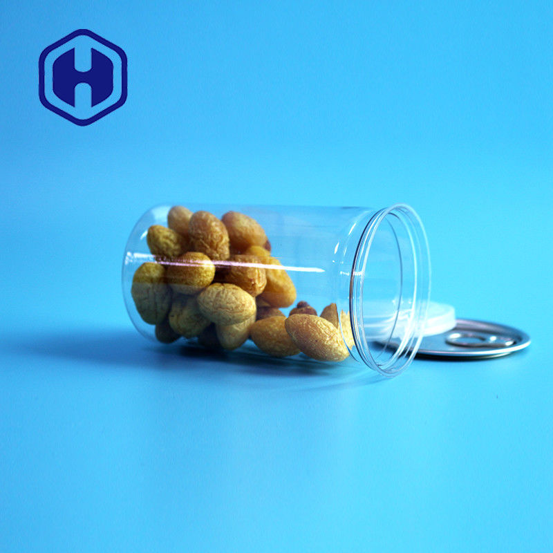 360 ml 12 oz frutas secas especiarias estanques à prova de vazamento latas de plástico com tampa fácil de abrir