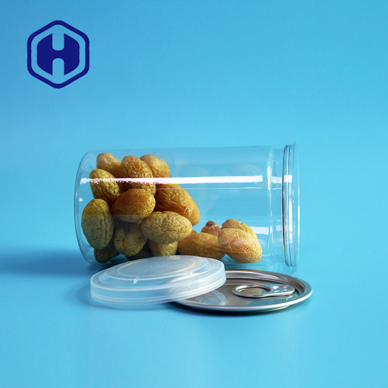 360 ml 12 oz frutas secas especiarias estanques à prova de vazamento latas de plástico com tampa fácil de abrir