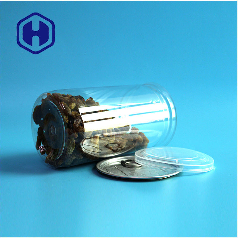 500 ml Desenhos personalizados Snack Produtos alimentares Latas de plástico PET reutilizáveis Para embalagens de alimentos