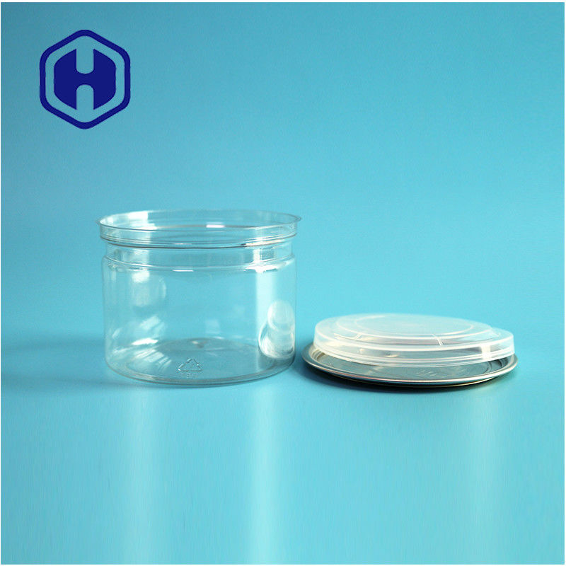 Doces Chocolate Snack 250ml 8oz PET transparente Convalescença de alimentos com extremidade aberta fácil