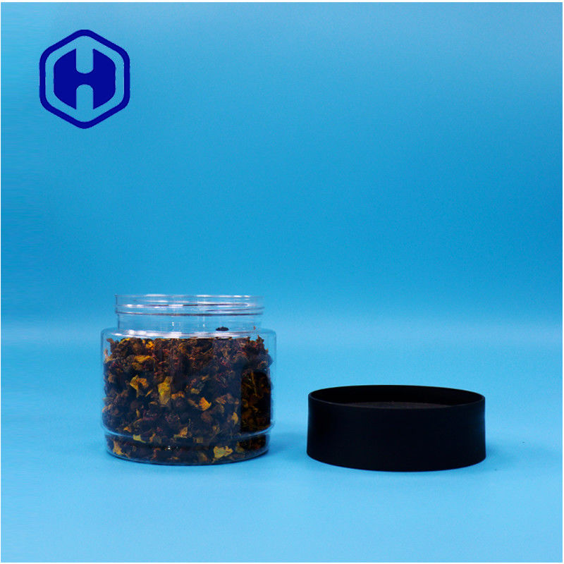 400 ml de frasco de plástico PET redondo de qualidade alimentar Para alimentos borboleta ervilha semente de lótus Sago milho