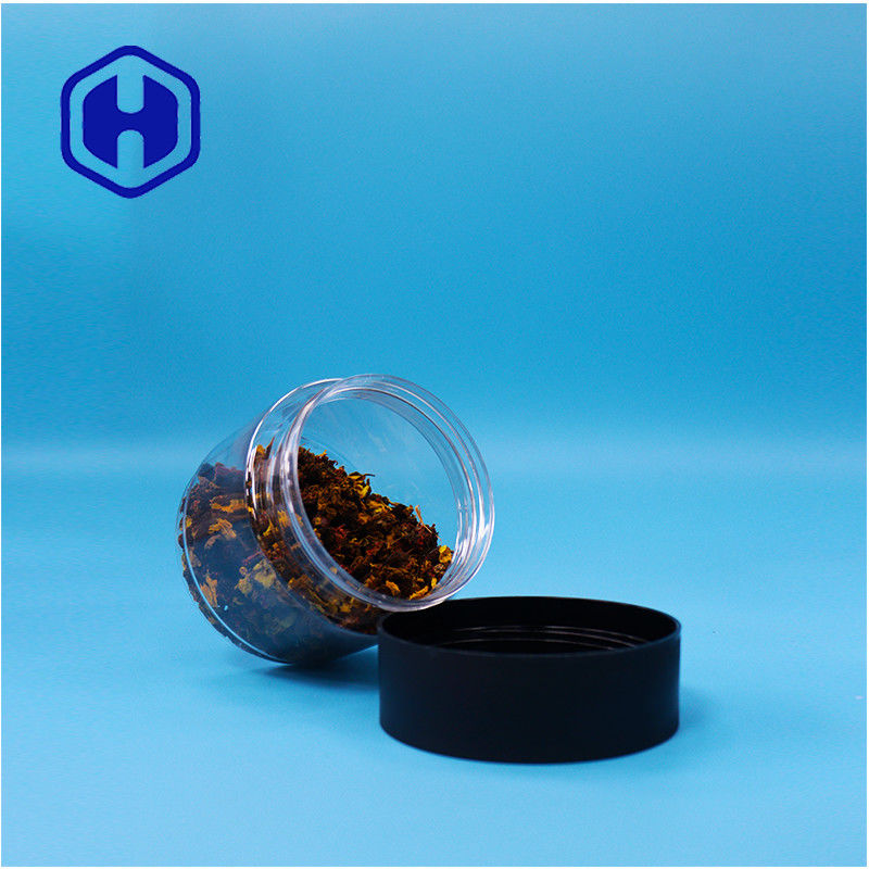 400 ml de frasco de plástico PET redondo de qualidade alimentar Para alimentos borboleta ervilha semente de lótus Sago milho