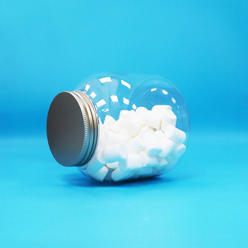 Capa de parafuso de alumínio plástico PET redondo doces nozes frascos de alimentos diários ecológico