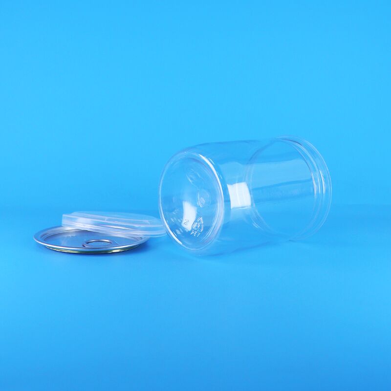 Amendoins orgânicos selvagens da selva Alimentos secos Tubo plástico com extremidades fáceis de abrir Latas de pipoca PET transparente