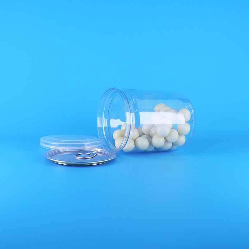 Fácil Capa aberta Organic Wild Jungle Nuts Alimentos secos Plástico transparente PET latas de pipoca