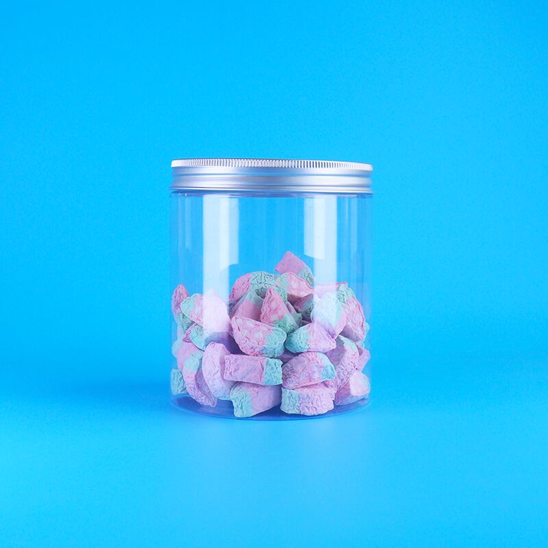 Copo redondo de plástico PET transparente Copo de doces de ameixa frutas gelatina Mung feijão bolo parafuso