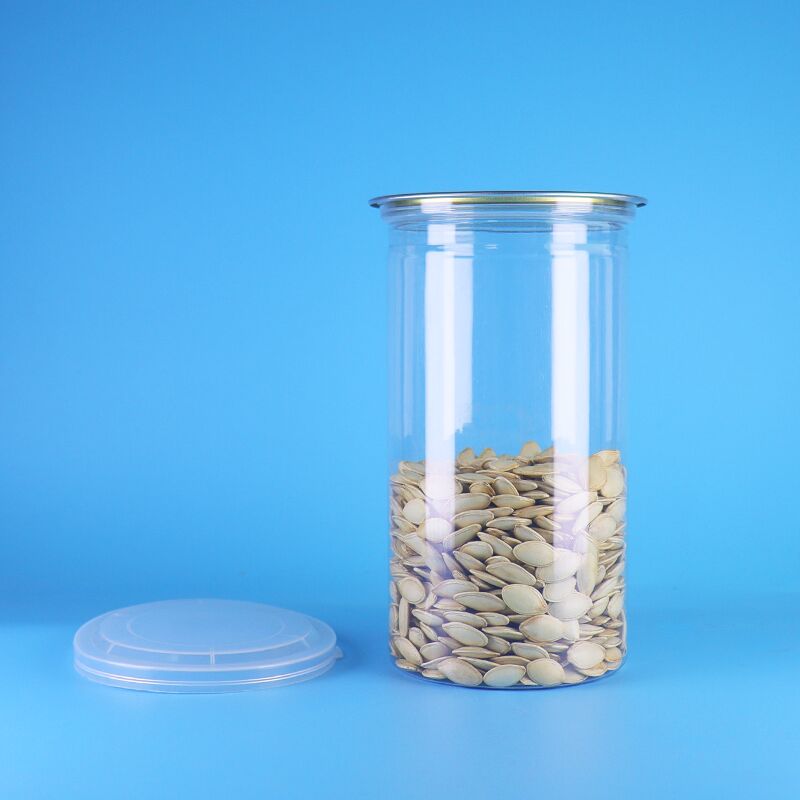 Frasco de PET de 700 ml livre de BPA com tampa fácil de abrir para armazenamento e embalagem de alimentos