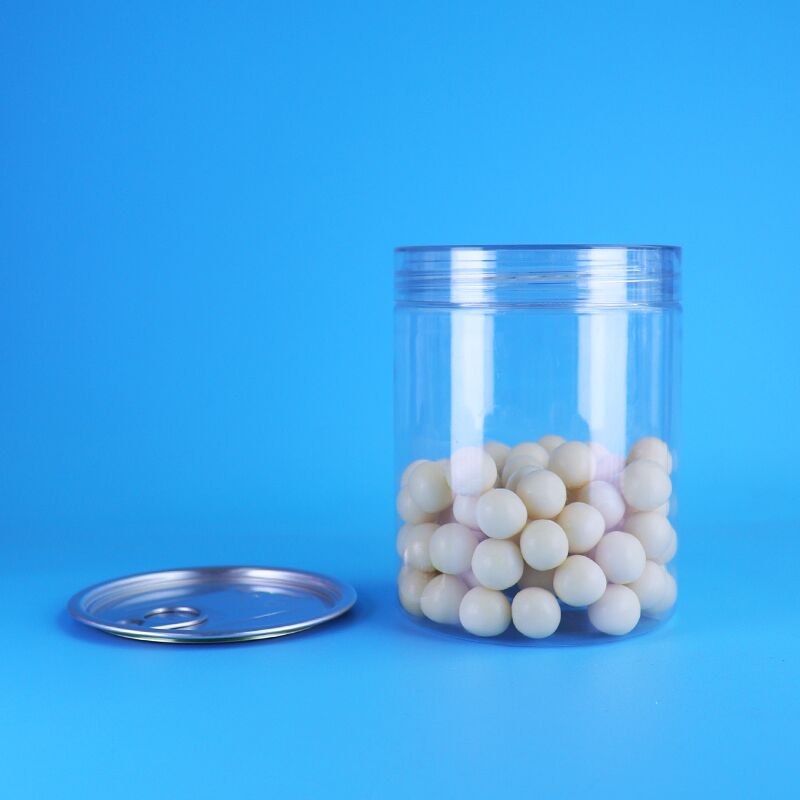 Pote de Plástico PET Livre de BPA e à Prova de Vazamentos com Design Personalizado para Armazenamento e Embalagem de Alimentos