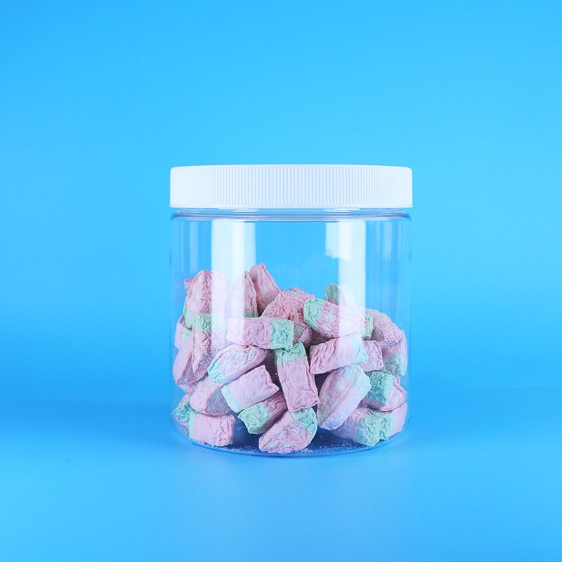 PET transparente frascos de plástico seguros para alimentos para doces doces cereais chocolates embalagens confiáveis