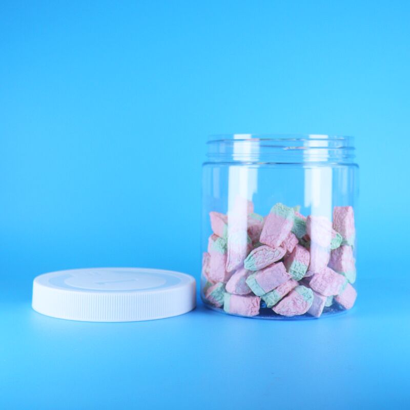 Jarros de plástico PET transparentes para bolos de padaria batatas fritas produtos de biscoitos armazenamento seguro