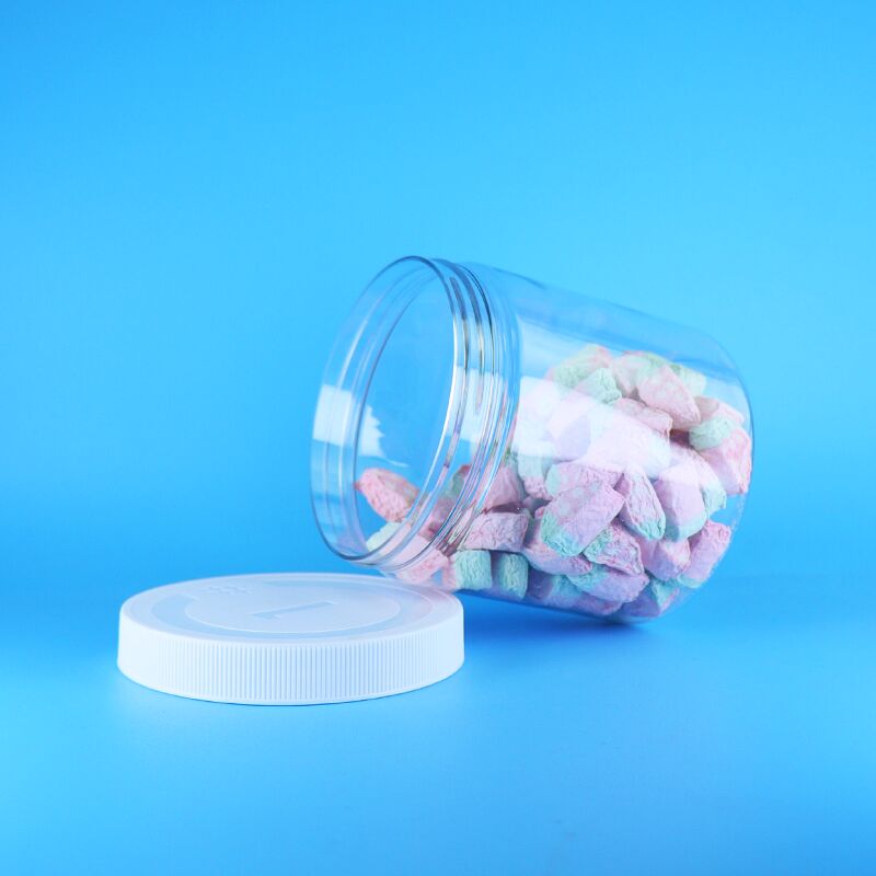 Jarros de plástico PET transparentes para bolos de padaria batatas fritas produtos de biscoitos armazenamento seguro