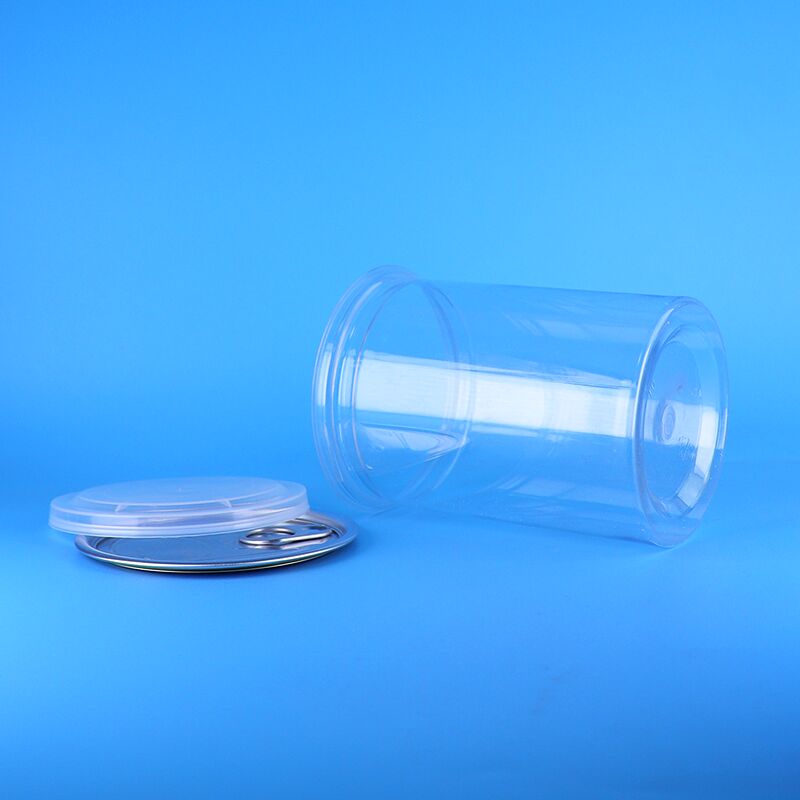 Reservatórios transparentes de PET de qualidade alimentar durável para armazenar bolos Biscoitos doces com tampa fácil de abrir