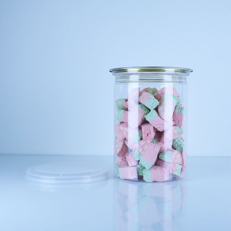 Latas transparentes de PET para armazenamento de alimentos para bolos, alimentos secos e tortas, seguras para alimentos, tampa fácil de abrir