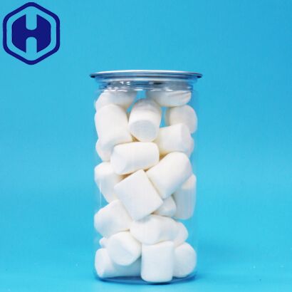 Frasco de embalagem de plástico PET transparente de fácil abertura e boa vedação para alimentos secos, bebidas e líquidos