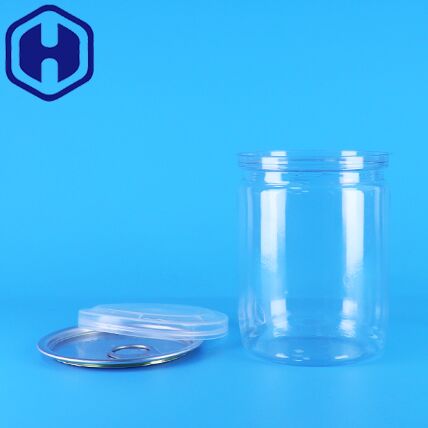 Amendoins orgânicos selvagens da selva Alimentos secos Tubo plástico com extremidades fáceis de abrir Latas de pipoca PET transparente
