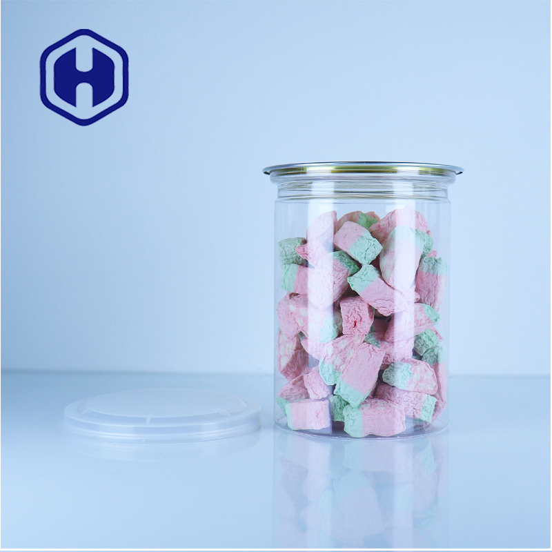 Latas transparentes de PET para armazenamento de alimentos para bolos, alimentos secos e tortas, seguras para alimentos, tampa fácil de abrir