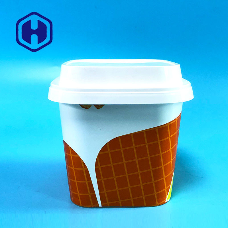 22oz Potes IML para Sorvete de Cacau Congelado, Manga, Noz, Amendoim, Manteiga Corporal de Karité
