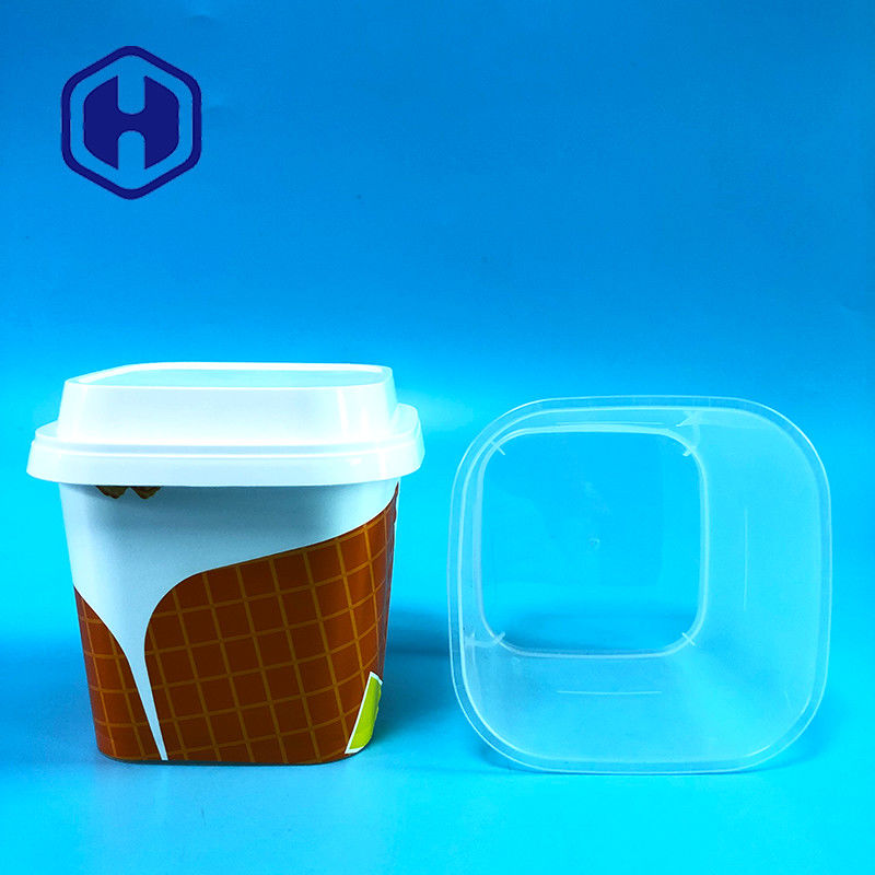 22oz Potes IML para Sorvete de Cacau Congelado, Manga, Noz, Amendoim, Manteiga Corporal de Karité