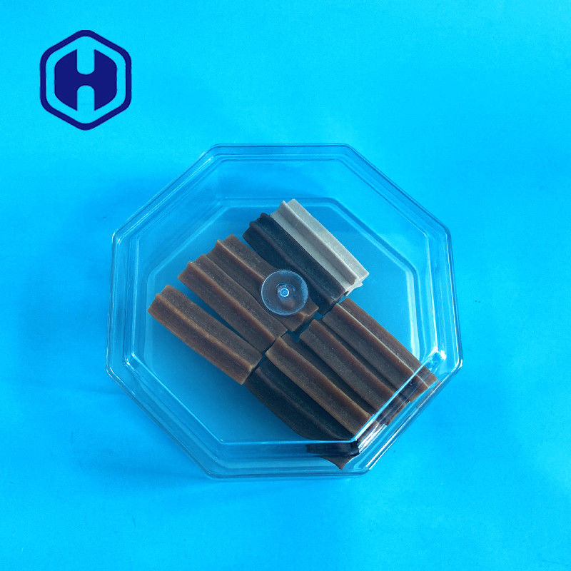 Caixa feita sob encomenda octogonal do ANIMAL DE ESTIMAÇÃO do espaço livre de Cubilose 15oz da carne da porca