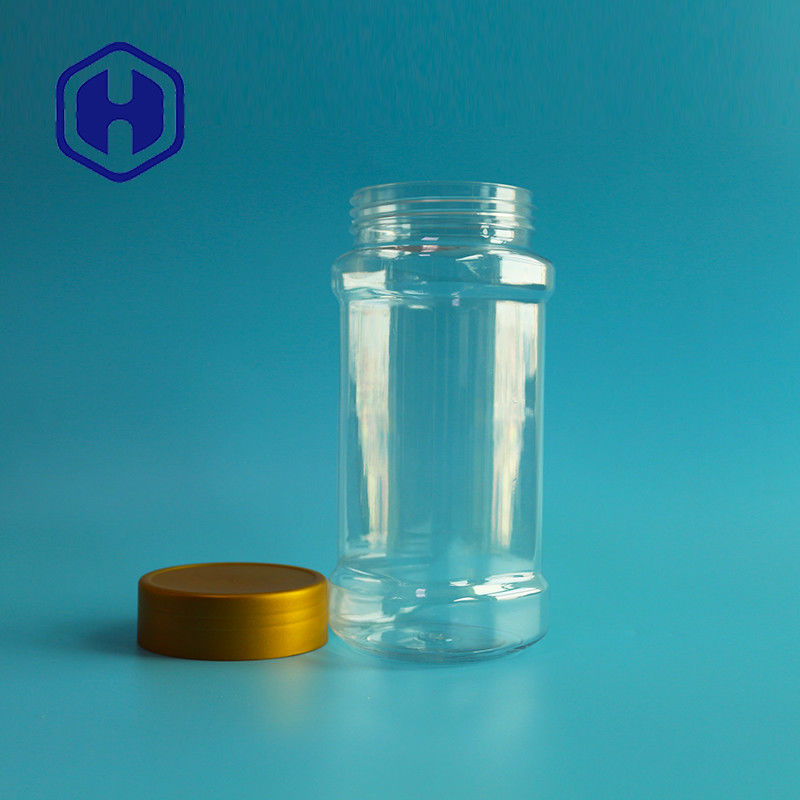 Da prova quadrada do escape do animal de estimação do biscoito do caju frasco plástico 30oz 900ml para a farinha de milho do pó do café