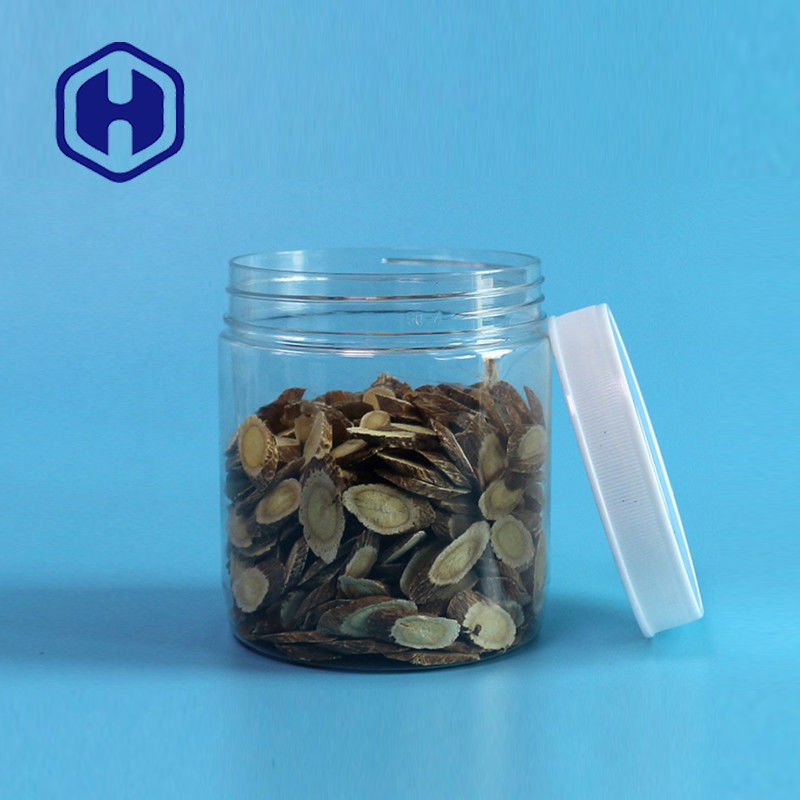 Frascos plásticos do armazenamento do ANIMAL DE ESTIMAÇÃO de Sugar Chewing Gum do frasco da prova do escape do círculo 510ml 87mm