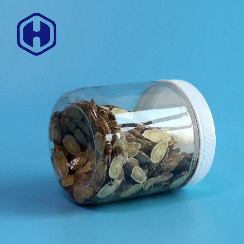 Frascos plásticos do armazenamento do ANIMAL DE ESTIMAÇÃO de Sugar Chewing Gum do frasco da prova do escape do círculo 510ml 87mm