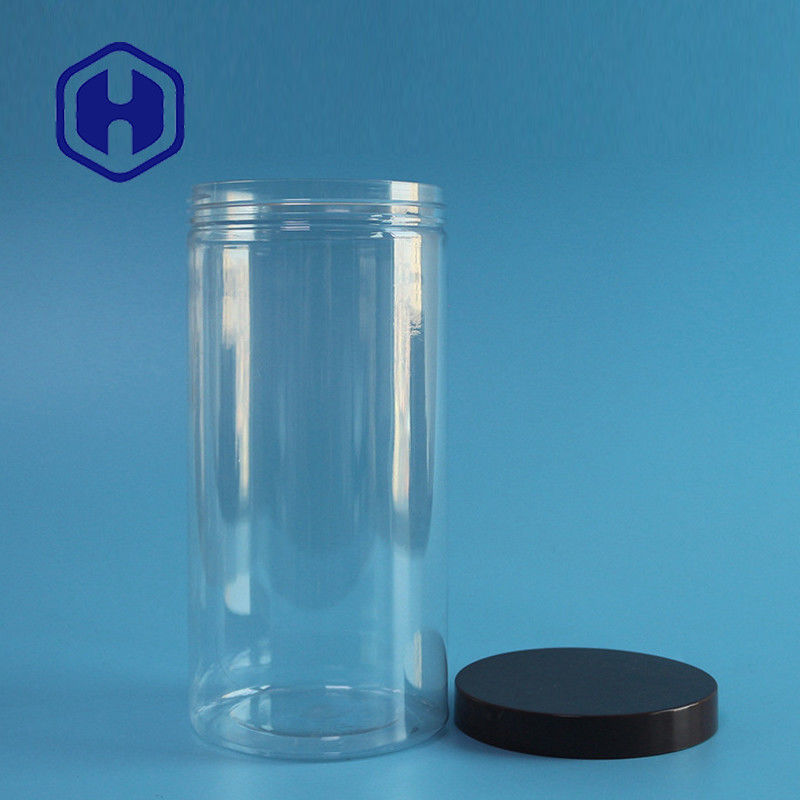 o frasco plástico da prova do escape 750ml tomou partido em linha reta boca larga de empacotamento do ANIMAL DE ESTIMAÇÃO da bobina longa clara do fio