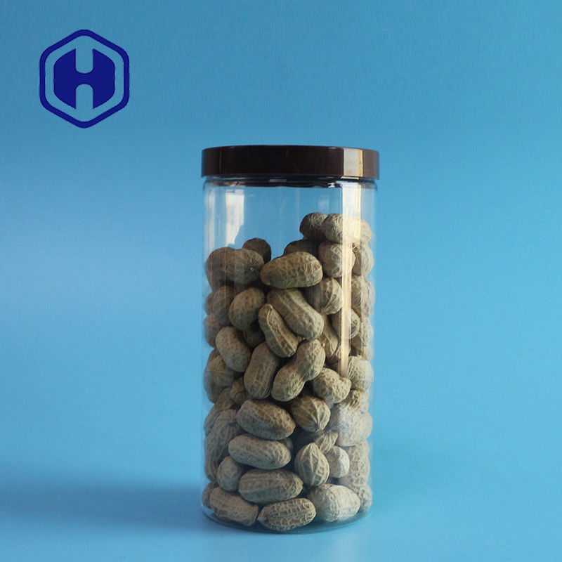 o frasco plástico da prova do escape 750ml tomou partido em linha reta boca larga de empacotamento do ANIMAL DE ESTIMAÇÃO da bobina longa clara do fio