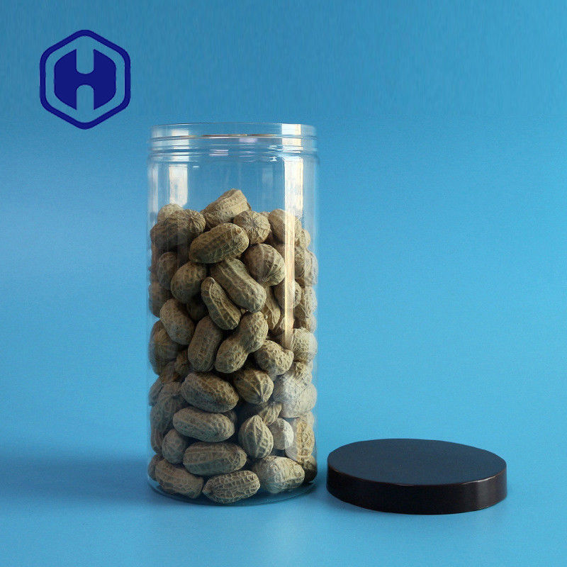 o frasco plástico da prova do escape 750ml tomou partido em linha reta boca larga de empacotamento do ANIMAL DE ESTIMAÇÃO da bobina longa clara do fio