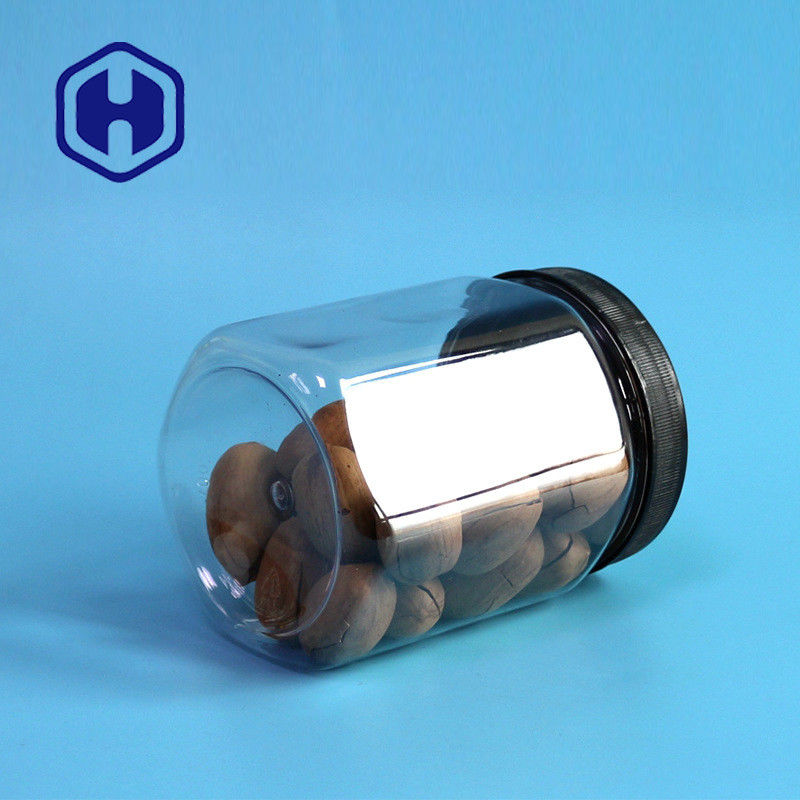 vegetariano Chips Packaging do pirulito da farinha de milho da farinha de aveia do recipiente plástico do hexágono de 630ml 21.5oz