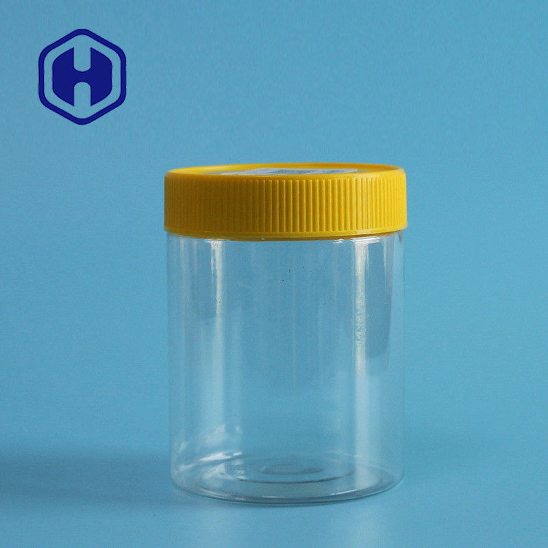 As porcas livres de Bpa escapam o círculo reto transparente plástico do ANIMAL DE ESTIMAÇÃO do frasco 350ml da prova com tampa