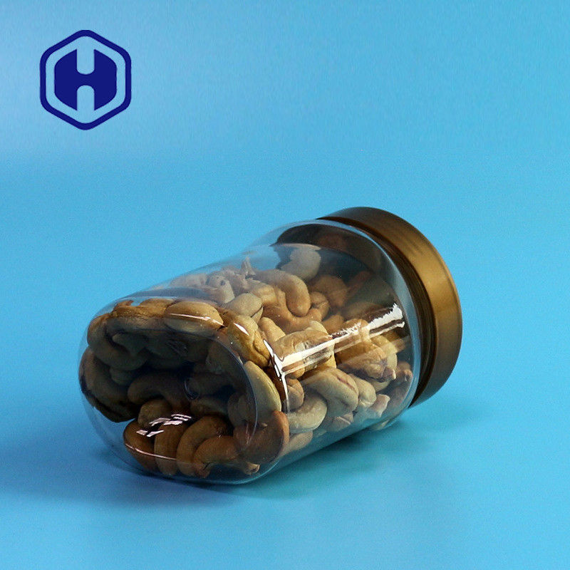 do alimento plástico do frasco da prova do escape da tampa 410ml do parafuso 13.8oz forma oval de empacotamento segura