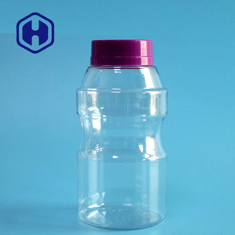 o frasco plástico da prova do escape 300ml para feijões do chocolate semeia frascos pequenos dos doces do ANIMAL DE ESTIMAÇÃO da boca com tampa do parafuso