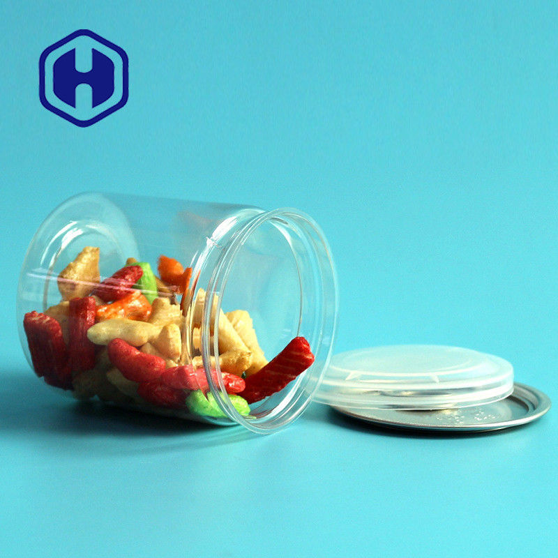 empacotamento secado brilhante da carne de vaca seca da carne de porco das latas 250ml 211 8.5oz plásticas claras