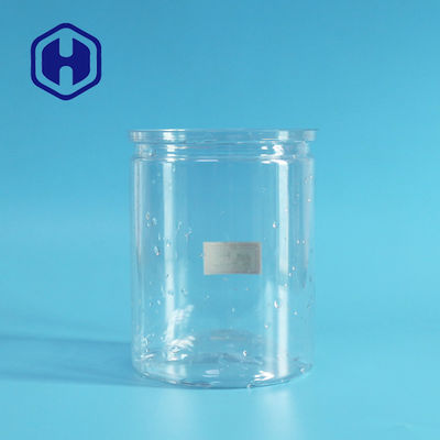 A extremidade aberta fácil do ANIMAL DE ESTIMAÇÃO do círculo 830ml do serviço feito sob encomenda enlata o empacotamento de alimento 401# transparente