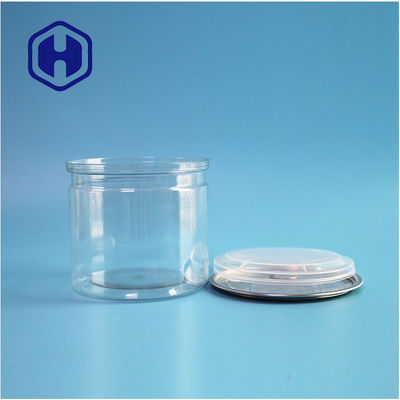 401# Latas cilíndricas PET resistentes à água duráveis para embalagens alimentares de snacks, especiarias e nozes