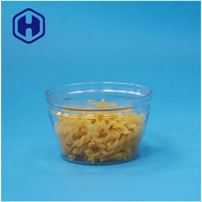 Pequena forma de taça de qualidade alimentar, empilhável, fácil de abrir, frutos do mar, peixe, PET transparente, lata de plástico