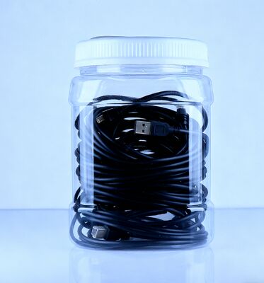 Pote Transparente Quadrado de Plástico PET para Vedação Perfeita, Bolo de Inhame Chinês, Recheio de Biscoito, Tampa de Rosca