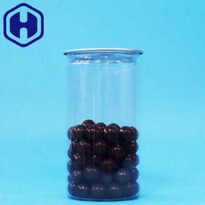 Frasco de embalagem de plástico PET transparente de fácil abertura e boa vedação para alimentos secos, bebidas e líquidos