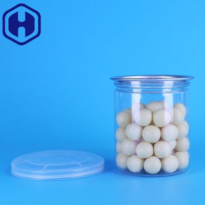 BPA livre 220 ml PET plástico de lata com tampa fácil de abrir para embalagens de alimentos do mar