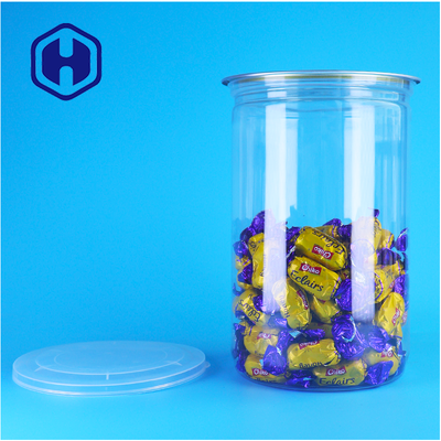 Cereal Pet Treats Amêndoas misturadas sem BPA Caixa de PET de plástico transparente com tampa de alumínio