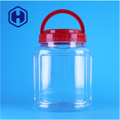 Food Grade Clear PET Nut Storage Jar Handle Lid Manufacturer For Almond Peanut Cashew Packaging (em inglês)